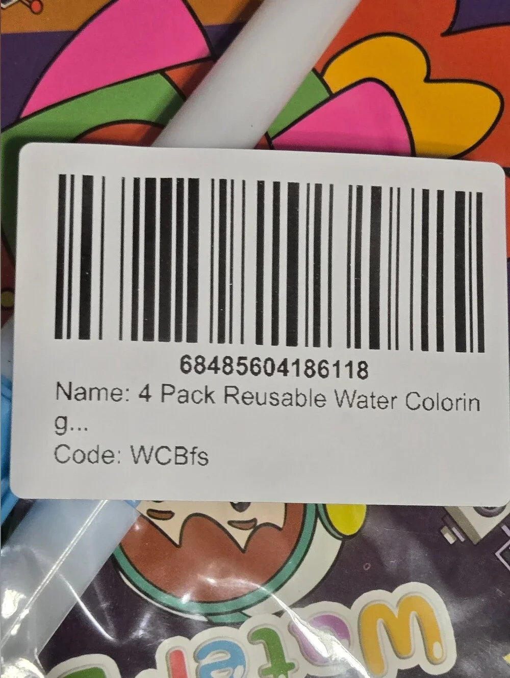 Reusable Magic Water Coloring Books w/ 4 Water Pens Kids Travel Activity Set
